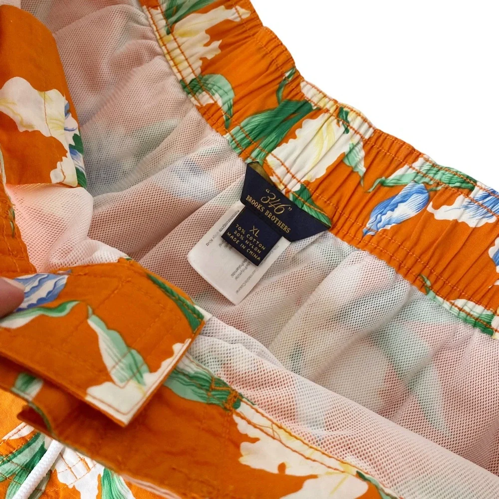 Brooks Brothers Tropical Hawaiian Swim Shorts Trunks XL - Picture 3 of 4